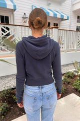 Crystal Cropped Hoodie