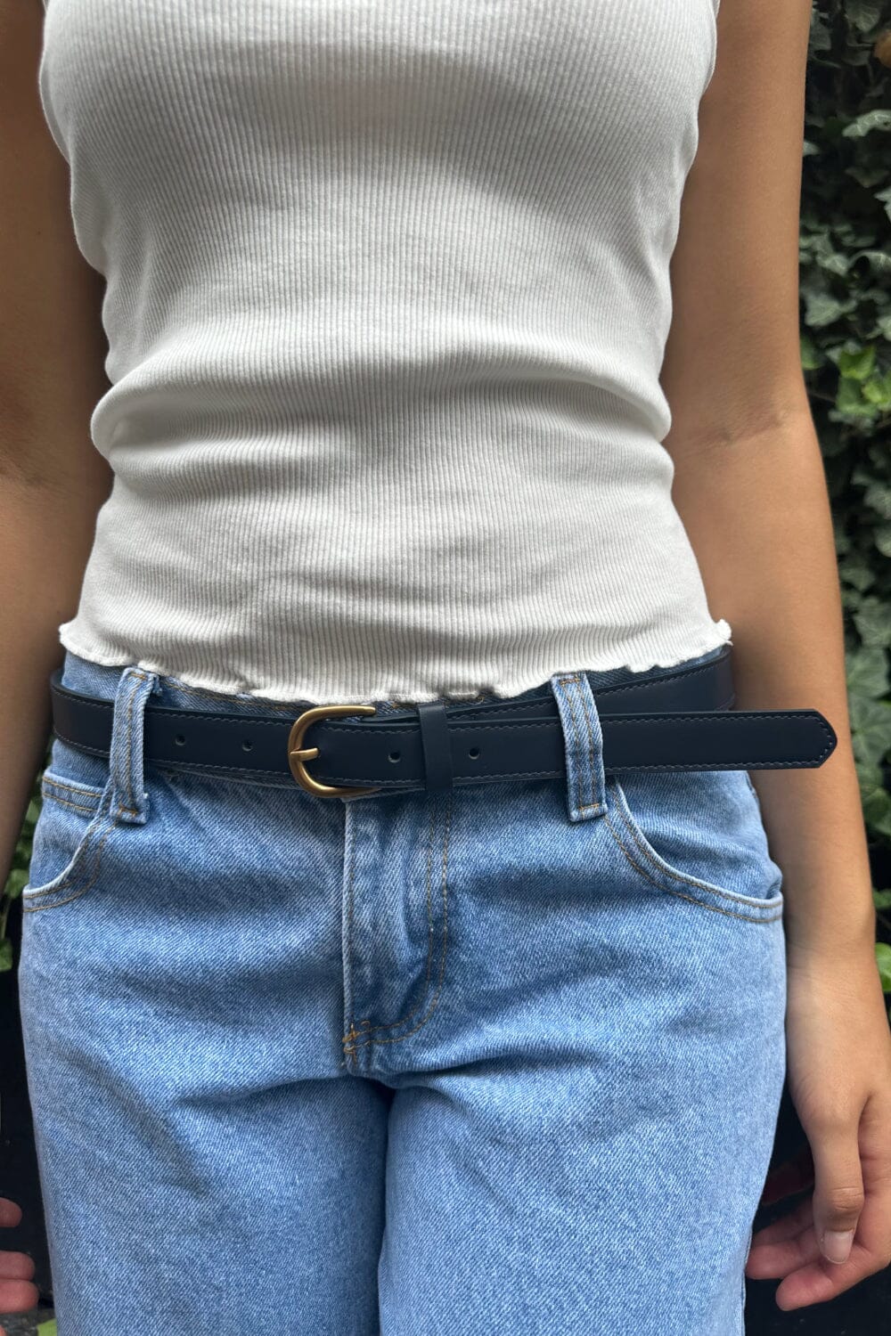 Faux Leather Belt