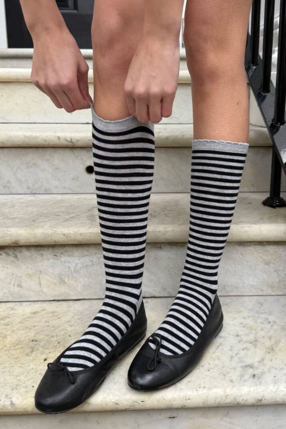 Striped Knee Socks
